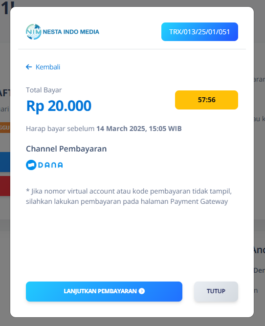 Payment Detail Page